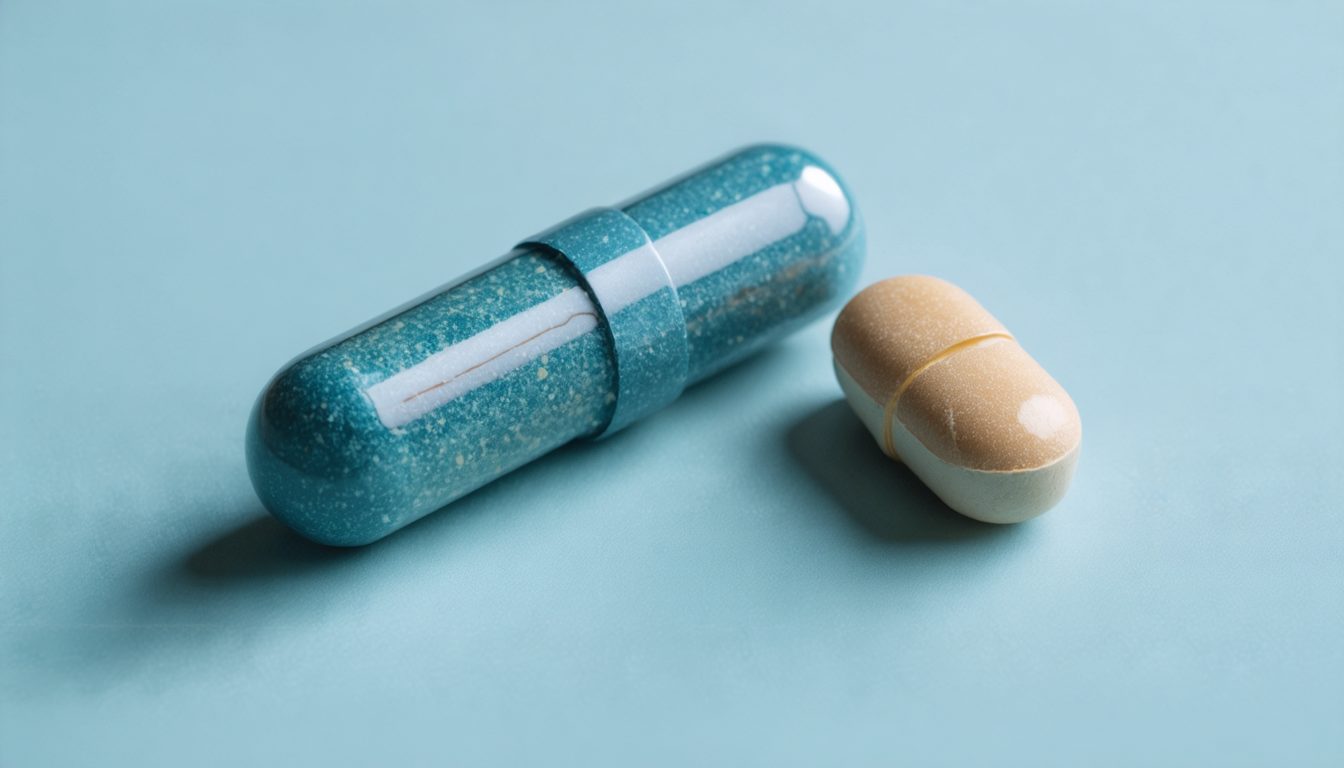 Blister pack of Cialis (tadalafil) tablets next to a glass of water on a bedside table, symbolizing evidence-based information about erectile dysfunction treatment
